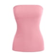 thumbnail image 3 of MixMatchy Women's Basic Solid Stretchy Cotton Long Bandeau Tube Top, 3 of 5