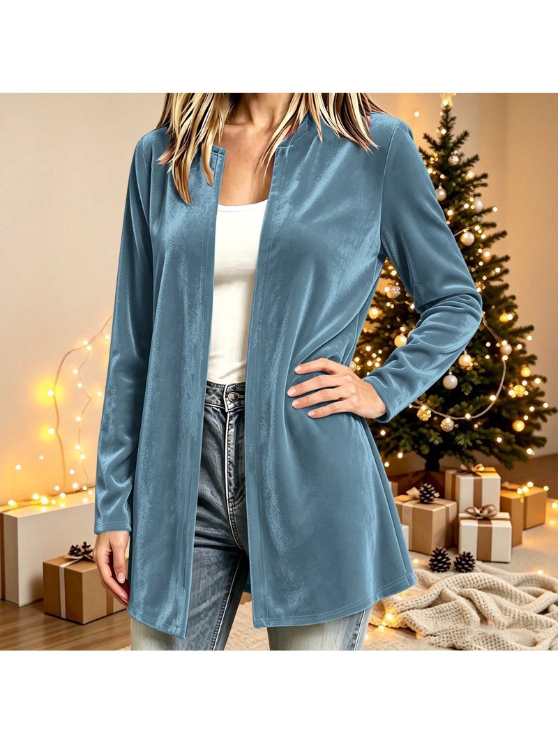 Soft Cardigans for Women Baeitkot Open Front Long Sleeve Solid Color ...
