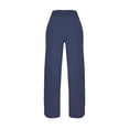 thumbnail image 3 of Pantalón tipo yoga Fruit Of The Loom Para mujer, de felpa, azul marino, talla EG, 3 of 4