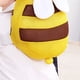 thumbnail image 4 of Protector de cabeza para bebé, ajustable, transpirable, linda forma de abeja, cojín de protección para la cabeza para niños pequeños con correa para el pecho, tela transpirable amarilla, tamaño libre, 4 of 5
