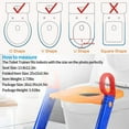 thumbnail image 6 of Potty Training Seat with Step Stool Ladder for Kids and Baby Adjustable Toddler Toilet Training Seat Blue, 6 of 9