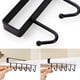 thumbnail image 2 of 6 ganchos para portavasos, ganchos para tazas debajo del gabinete, soporte para tazas de café sin clavos, soporte de metal debajo del estante, colgador para tazas (negro), 2 of 5