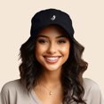 thumbnail image 3 of Dalix Seagull Embroidered Cap Cotton Baseball Hat Bird Womens in Black, 3 of 5