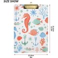 thumbnail image 3 of Coolnut Seahorses Clipboard, Acrylic Standard A4 Letter Size Clip Board with Low Profile Clip for Office, Classroom, Doctor, Nurse and Teacher, 12.5"x9", 3 of 7