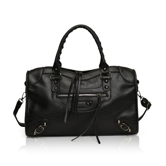 Women's Crossbody Tote Bag Studded Half-Moon Shoulder Wallet