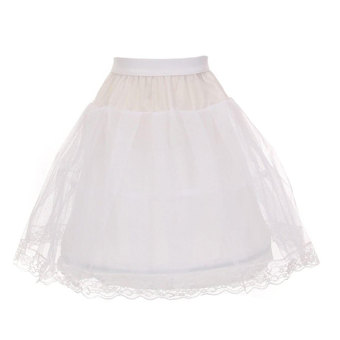 White panty up fly-away petticoat