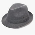 thumbnail image 6 of Holzkary Fedora Hat Wide Brim Summer Beach Sun Cap Panama Hat for Men Women Uni Classic Mid Men 20S Hat with Band Casual Jazz Cap for Men Costume Accessories Grey M, 6 of 6