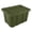 Olive, variant on Sterilite Large Industrial Tote, 27 Gallon Durable Plastic Storage Bin with Snap-On Lid, Ideal for Fall and Halloween Costumes, Décor, and More, Plum