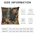 thumbnail image 5 of YINGXI Pillow Cases Art Design Square Decorative Cushion Covers for Sofa Couch 24x24in, 5 of 5