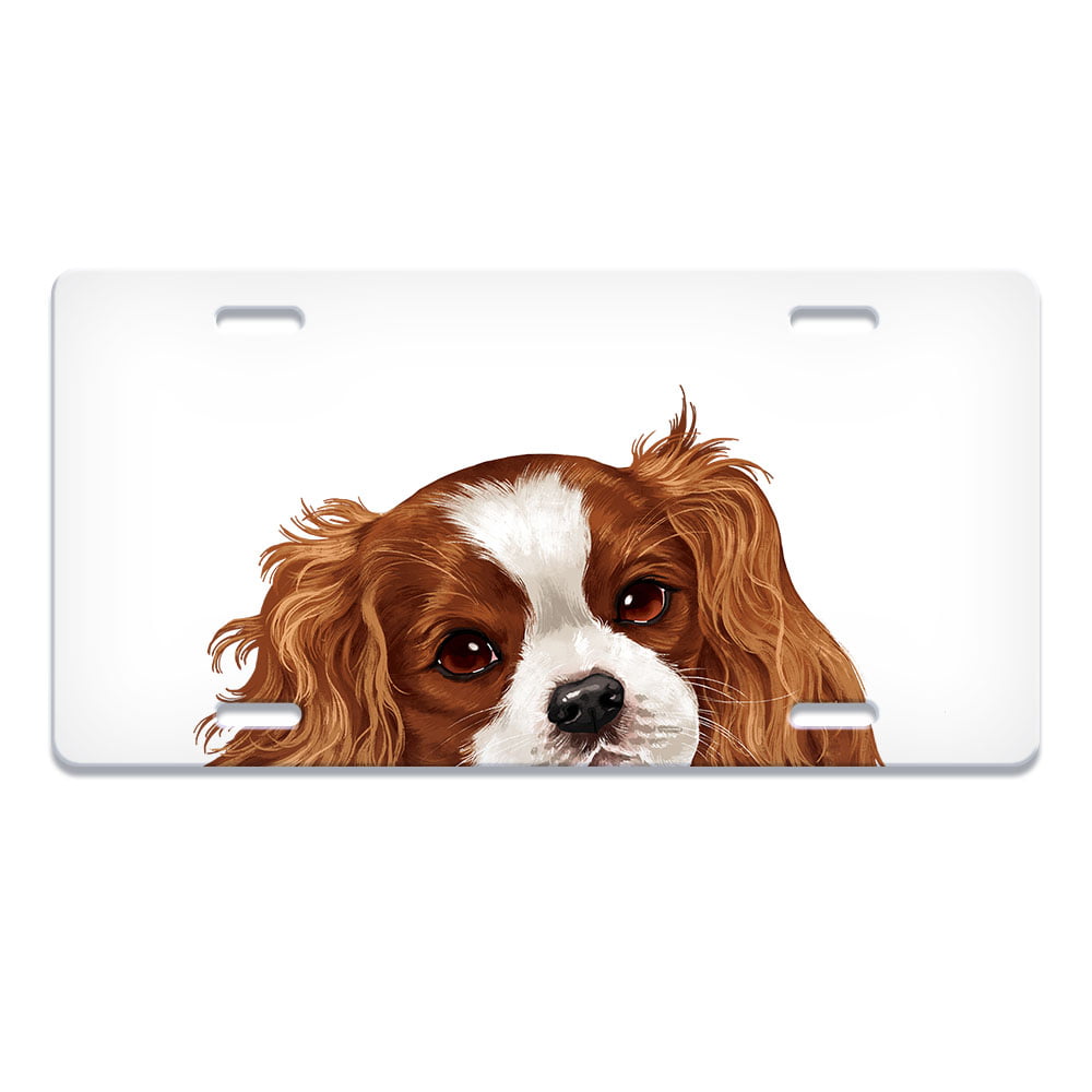 Boston Terrier Dog Breed Auto Car License Plate Frame Tag Holder 4 Hole
