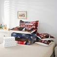 thumbnail image 5 of Deer 7 Piece King Bed Set - Includes Comforter & Sheet Set American Flag Bedding - United States Geometric Stripes Bedding Comforter Sets Teen Woodland Animal Bedroom Decor, 5 of 5