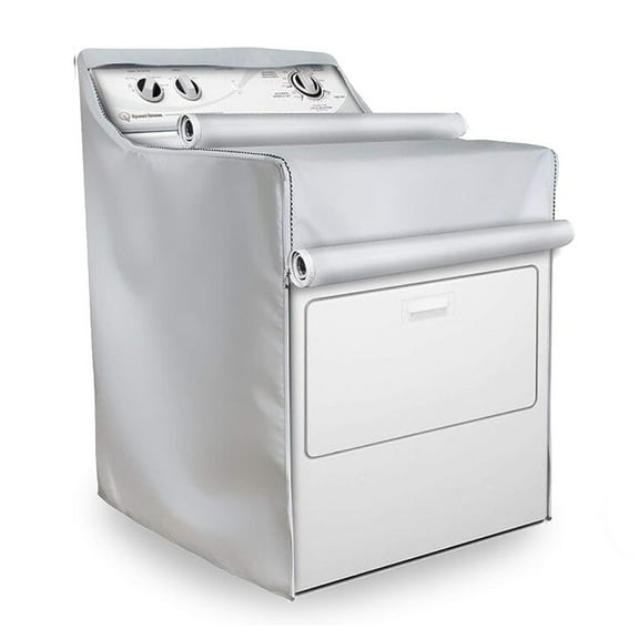 Washer and Dryer Cover, Zipper Design Wash Machine Cover, Waterproof Dust-proof Moderately Sunscreen - W29”x D28”x H43”