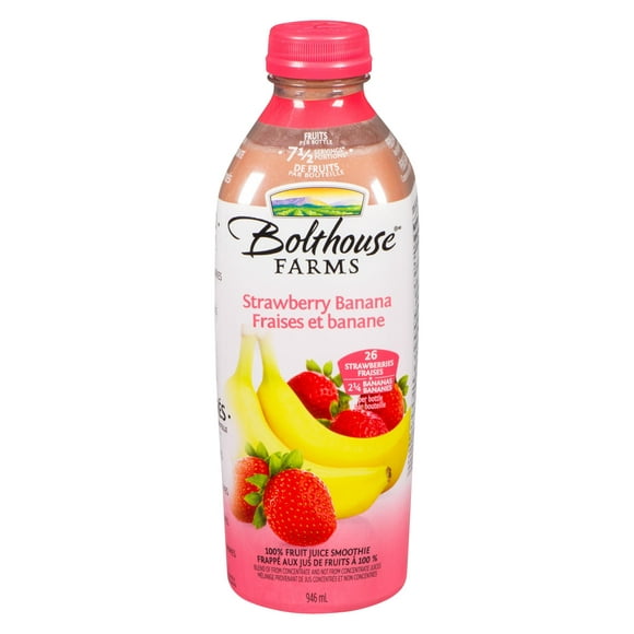 Bolthouse Farms Strawberry Banana Fruit Juice Smoothie, 946 mL
