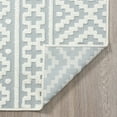 thumbnail image 7 of 8x10 Water Resistant, Large Indoor Outdoor Rugs for Patios, Front Door Entry, Entryway, Deck, Porch, Balcony | Outside Area Rug for Patio | Blue, Stripe | Size: 7'10'' x 10'2'', 7 of 7