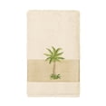thumbnail image 2 of Authentic Hotel and Spa  Turkish Cotton Palm Tree Embroidered Cream Hand Towel, 2 of 3