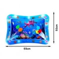 thumbnail image 2 of Pet Water Bed,Thickened Resistant Cat Scratch Dog Water Bed with Fish Play Mat,Pet Cool Toy in Summer, Water Sensory Playmat,Anti-Scratch Design Waterbed for Indoor Cat & Dog, 2 of 6