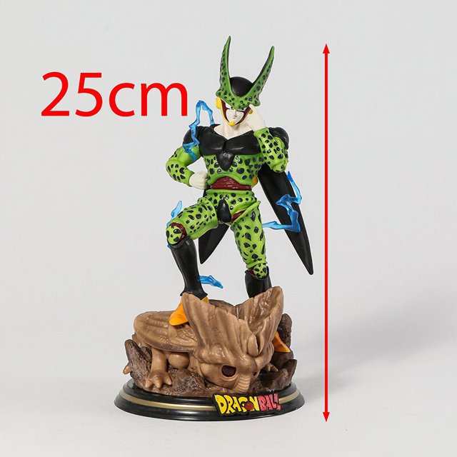Figura de acción de PVC de Dragon Ball con luz LED, A-Coils, Piccolo, Cell, Son, Gohan, estatua GK, juguete de modelos coleccionables