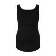 thumbnail image 1 of T-shirt de Maternité pour Femmes Ourlet Solide Décontracté Sans Manches Col Rond Basique Allaitement, 1 of 5