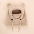 thumbnail image 4 of NOLDARES Kids Winter Balaclava Ski Mask Windproof Hat Warm Adjustable with Fleece Lining Hats for Boys Girls(K162-Khaki), 4 of 7