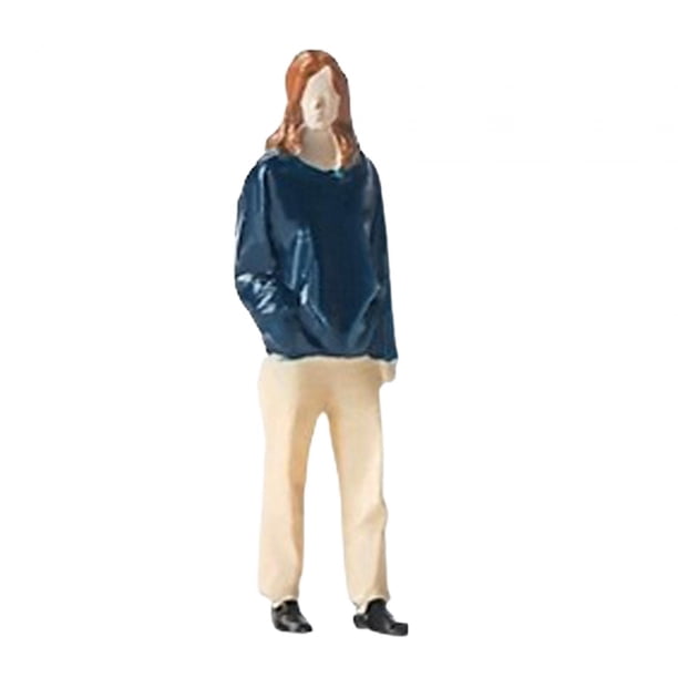Figura a escala 1/64, muñeca de resina de personas pequeñas pintada a mano para adorno de escritorio, diseño de accesorios de fotografía