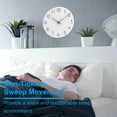 thumbnail image 4 of Uxcell 12 Inch Wall Clock, Battery Operated Non-Ticking Round Wall Clocks, Orange, 4 of 5