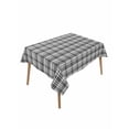thumbnail image 2 of Geometric Lattice, Tablecloth Rectangle Table Cloth 60x102, Waterproof Tablecloth Outdoor Table Cloth, Black Grey Classic Farmhouse Plaid Washable Table Cover for Kitchen Dinning Party, 2 of 8