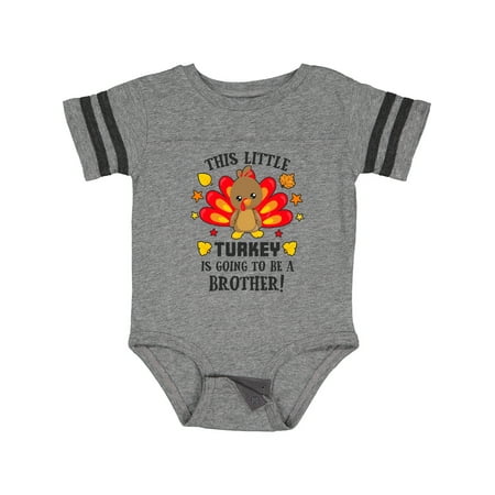 

Inktastic This Little Turkey is Going to Be a Brother Gift Baby Boy Bodysuit