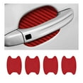 thumbnail image 1 of 4PCS Car Door Handle Sticker, Carbon Fiber Anti-Scratches Car Door Cup Protector, Non-Marking Auto Door Handle Protective Film, Universal for Most Car Handles,Wine Red, 1 of 5