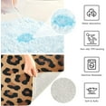 thumbnail image 7 of Dreamtimes Bathroom Rug Set 2 Pieces Leopard Print Soft and Absorbent Bathroom Floor Mat Non Slip Commode Contour Rug Plush Bath Mat Set, Machine Washable and Easier to Dry, 7 of 7