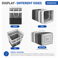 thumbnail image 3 of UTDT 2 Pack 75L Laundry Hamper, Collapsible Waterproof Clothes Organizer with Reinforced Handles, Freestanding Storage Bin for Dorm Bedroom, Gray, 3 of 9