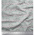 thumbnail image 1 of Soimoi Polyester Crepe Fabric Bicycle Transport Print Fabric by Yard 42 Inch Wide, 1 of 3