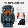 thumbnail image 4 of MassaMAX 2026 Version Full Body Massage Chair, Zero Gravity Recliner with Yoga Stretch, SL Track, Airbags, Heating, and Foot Massage, Black/Gold, 4 of 8