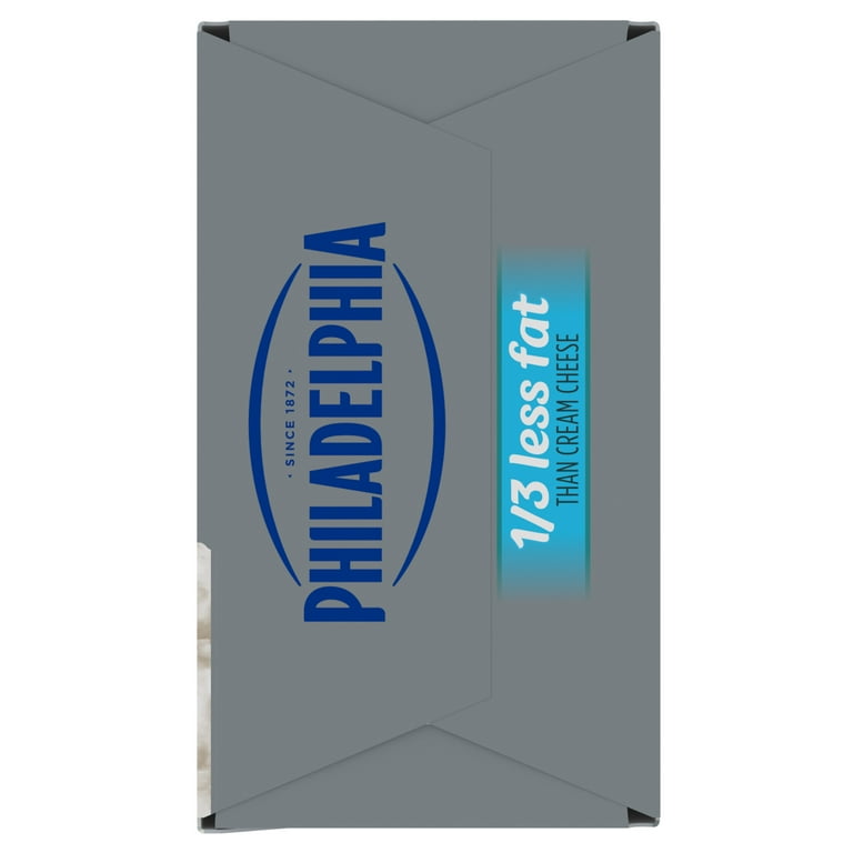 Philadelphia Reduced Fat Cream Cheese, 8 oz Brick - Walmart.com