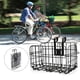 thumbnail image 5 of Cesta plegable para bicicleta, cesta de hierro negro fuerte para bicicleta de montaña, cesta de hierro para bicicleta, instalación sin esfuerzo, 5 of 8