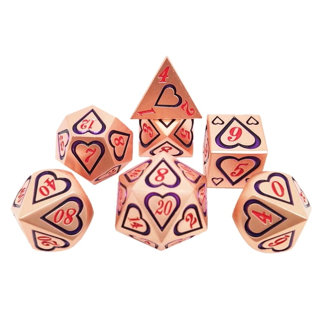 Dados poliédricos en apariencia de D8 D10 D12 D20 para DND RPG Game 7Pcs - 8 Estilo 8 CUTICAT Juego de dados poliédricos