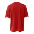 thumbnail image 2 of A4 Stretch Pro Baseball Jersey For Men in Scarlet/White | N3011, 2 of 3