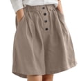 thumbnail image 2 of Kureaily Women's Wide Leg Shorts Comfort Shorts Casual Shorts Loose Knee Length Short Women Summer Pants, 2 of 5