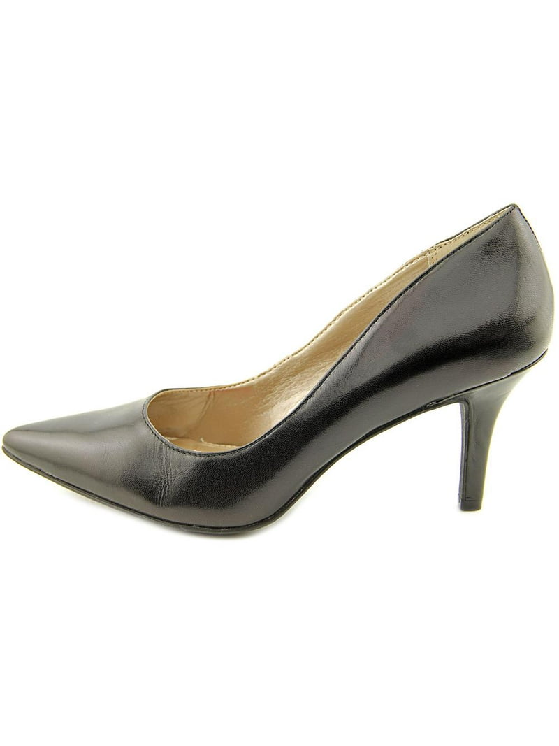 Alfani Womens Jeules Faux Leather Pointed Toe Pumps