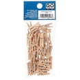 thumbnail image 3 of Hello Hobby Wood and Metal Clothespins, Brown and Silver, 50 Count, 3 of 4