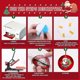 thumbnail image 3 of 12Pcs Sublimation Ornament Blanks - MDF Sublimation Christmas Ornament Blanks with Red Strings (3.1, 3 of 4