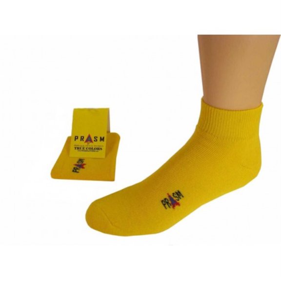 PRASM (Premium Egyptian Cotton) MENS Anklet Socks - 3 PACK-Yellow