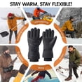 thumbnail image 4 of lcziwo Heated Gloves for Men 3 Temperature Settings Winter Motorcycle Gloves Waterproof Skiing Snowboarding Heating Glove (Battery Not Included), 4 of 10