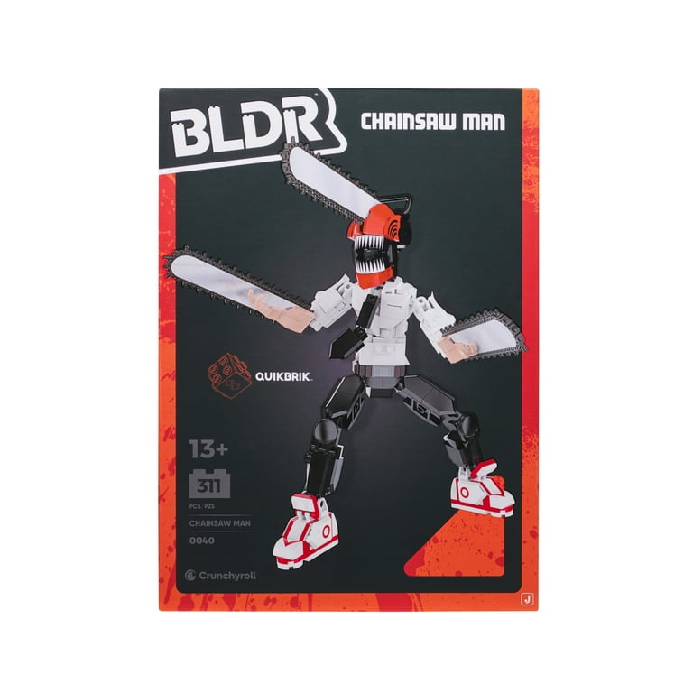 BLDR Chainsaw Man Building Set - 10 inch Buildable Articulated