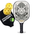 thumbnail image 1 of Pickleball Factory PB0003-11-G Pickleball Rackets - Egyptian Cat Level Up Pickleball, Pickleball Paddles for Intermediate Players, Glassfiber Graphite, 1 of 1