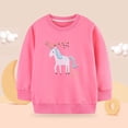 thumbnail image 2 of mgoYE Girls Sweatshirts for Toddler Clothes Crewneck Pullover Girl Top Long Sleeve for Kids(Pink,2-3 Years), 2 of 9