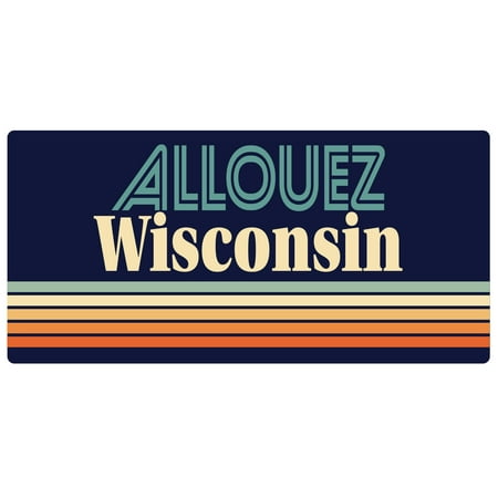 

Allouez Wisconsin 5 x 2.5-Inch Fridge Magnet Retro Design