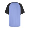 thumbnail image 5 of Timegard Plus Size Tops for Women Crewneck Drop Shoulder Color Block Casual Comfy Short Sleeve Tee Shirts, 5 of 5