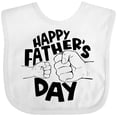 thumbnail image 3 of Inktastic Happy Father's Day Parent-Child Fist Bump Boys or Girls Baby Bib, 3 of 4