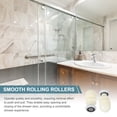 thumbnail image 5 of 19mm Shower Door Rollers, Sliding Shower Doors Runners Wheels Replacement for 4-6mm, White 4 Pcs, 5 of 6