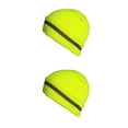 thumbnail image 3 of crativent Skull Caps for Men Reflective Liner Winter Beanie Thermal Multifunction Windproof Coldness for Protection Cycling Skiing Neon Yellow 2Set, 3 of 6